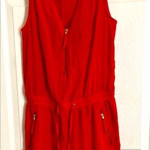 Red jumpsuit